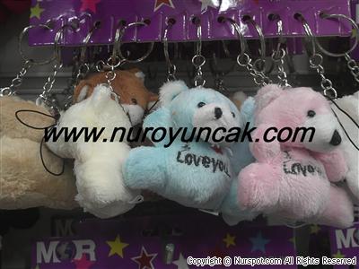 i love you peluş tavşan anahtarlık