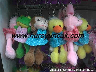 hayvan peluş anahtarlık büyük