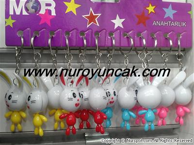 tavşan maskot anahtarlık