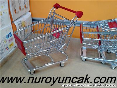 metal alış veriş sepeti mini boy