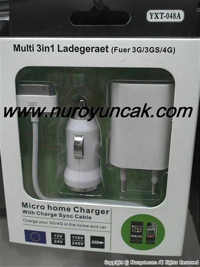 iphone 4 telefon şarz seti