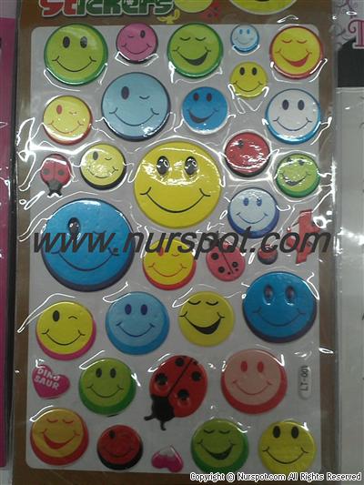 sticker kabartmalı