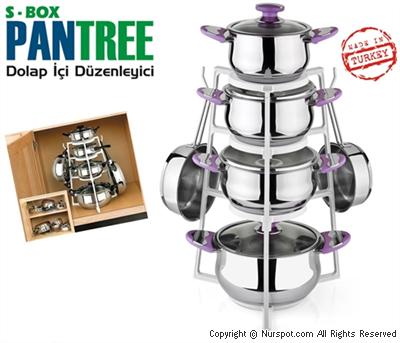 Pantree Dolap İçi Tencere Rafı