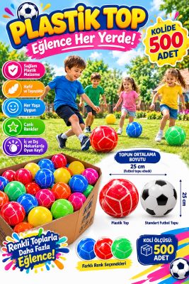 plastik top standart futbol top ebatlı