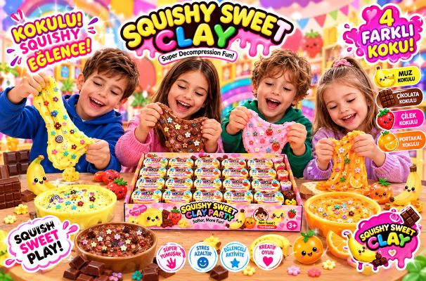 mantı slime kokulu özel karışım ve üzeri renkli aksesuar parçacıklı  0019