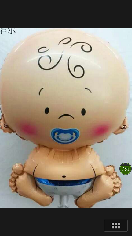 toptan folyo balon bebek modeli