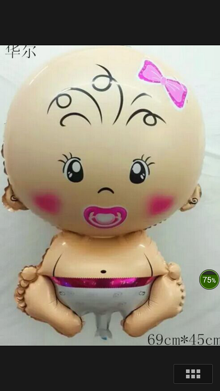 toptan folyo balon kız bebek 