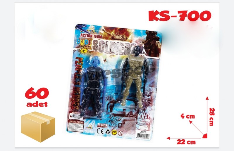 toptan oyuncak 2 li asker seti    700