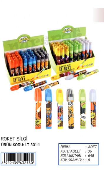 toptan yumurtlayan silgi roket  3011