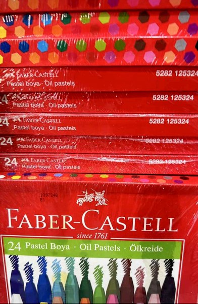 toptan faber pastel boya 24 lü 