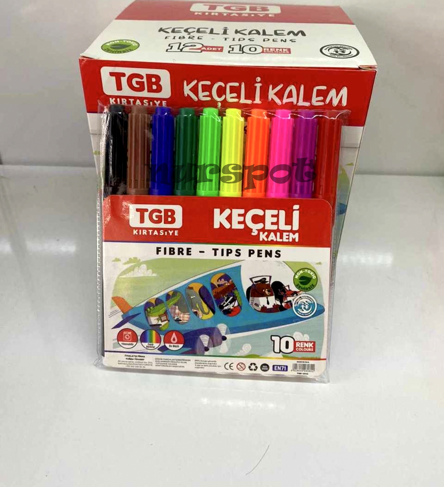 toptan keçeli kalem jumbo 10 lu   1041