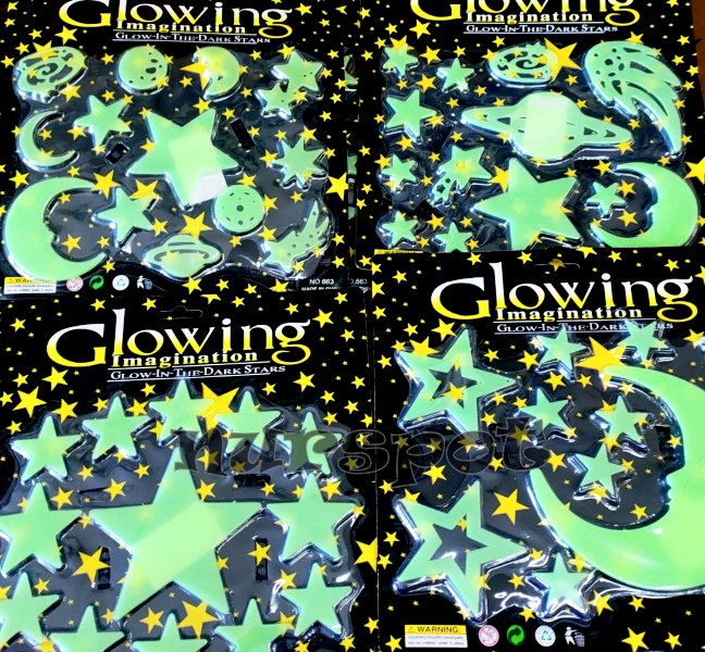 toptan karanlık parlayan fosfoslu yıldızlar glowing glow in the darks stars