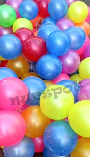 toptan plastik top tek tek fileli parlak mal