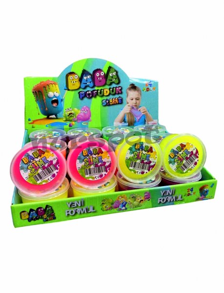 toptan slime kova model parlak yeni kutu