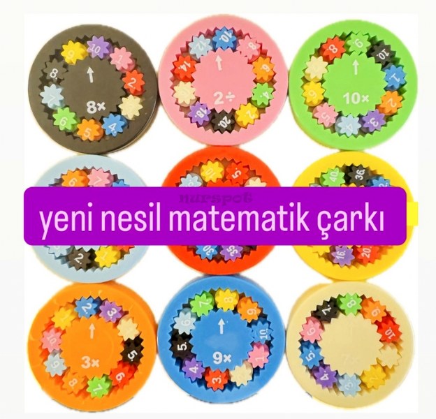 toptan eğitici oyuncak matematik çarkı  8955