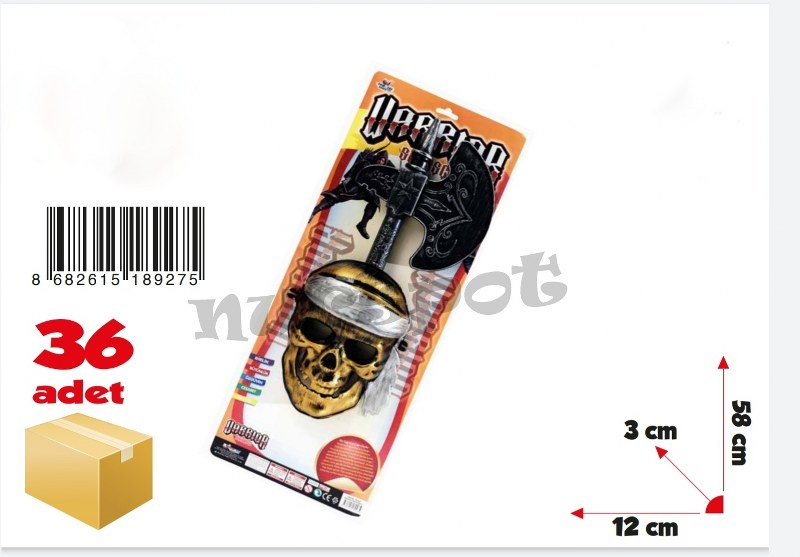 toptan oyuncak balta kuru kafa maskeli   927