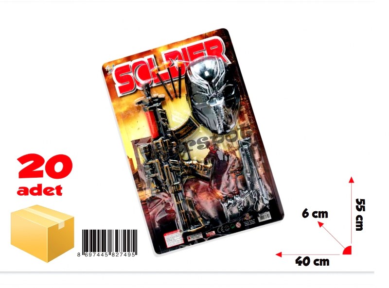 toptan oyuncak maskeli süper set    749