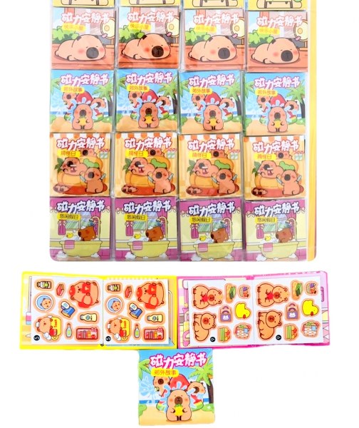 toptan sticker mıknatıslı defter 24 lü kartela  6029