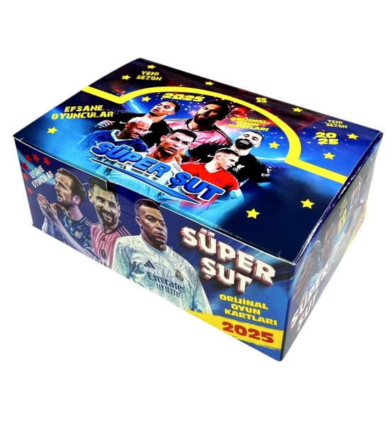toptan süper şut futbolcu kartı kutulu 48 li   5599