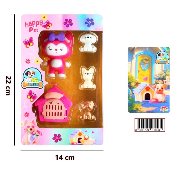 toptan oyuncak happy pet mutlu hayvanlar seti  5352