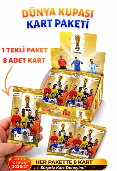 toptan dünya kupası futbolcu kartları 20 li kutu  2504